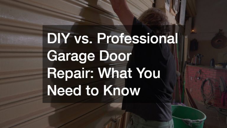 DIY vs. Professional Garage Door Repair  What You Need to Know